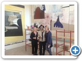 Heather and Melanie with gracious owner of the sprawling creative retreat tucked into the Moroccan countryside