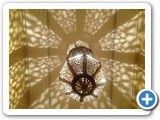 Moroccan lanterns create a fascinating ambient display of light and shadow
