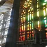 For the windows and vaults of the church, Gaudi planned a composition...