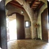 A 2nd story cloister foyer, leading to....
