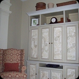 16 Hand-Painted Entertainment Armoire