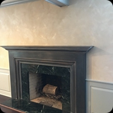 Bar/Library Fireplace Mantle; Distressed Heirloom Furniture Finish