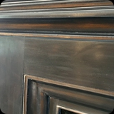 Bar/Library Fireplace Mantle; Distressed Heirloom Furniture Finish