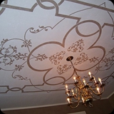 11 Ornamental Dining Room Ceiling Design in Villagio Plaster, as per walls