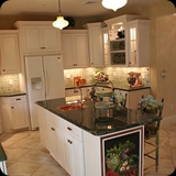14 Series of 3 Ornamental Hand-painted Ceiling Medallions in Kitchen