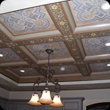 2 Custom Painted Coffered Ceiling