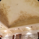 49  Had the Pleasure of Working with Sally Barish and Fellow Decorative Artists from Painted Pieces at Larkfield Manor, Long Island.  Grand Foyer Ornamental Ceiling and Old World Plaster Walls in Progress