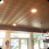 54  Kitchen Ceiling - Faux Pressed Metal Ceiling in Shades of Copper and Bronze