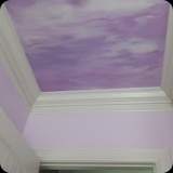 34  Custom Painted Sky Ceiling for a Girl's Bedroom