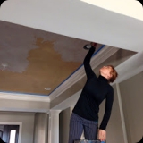 38  Foyer Ceiling in Progress; Layering Queen Anne's Lace & Champagne Mist Lusterstone Base