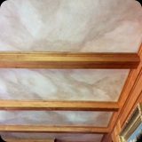 103  Livingroom Custom Ceiling Finish; Parchment Paper Effect