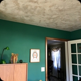 96  Home Office; Hand-troweled Lusterstone Ceiling