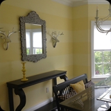 195  Hand-painted Horizontal Stripes for a Dining Room