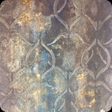 255  Embossed Metropolis Plaster with Inlaid Gold Accents