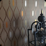 268  Powder Room Feature Wall; Contemporary Trellis with GIlded Accents