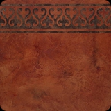 30 Pompeii Red Plaster with Transitional Border