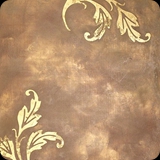32 Feature Wall Detail; Inlaid Gold Lusterstone