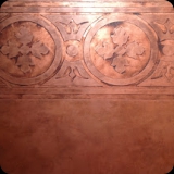 121  Palette Deco Faux Embossed Copper Border and Wall Finish