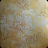 149  Detail - Lusterstone damask feature wall finish.