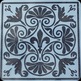15 Faux Iron Grillwork on Glass