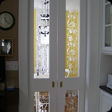 3 Ornamental Etched Glass Pocket Doors