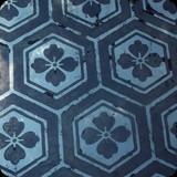 3 Detail; Antique Mirror Patina with Honeycomb Tile Motif