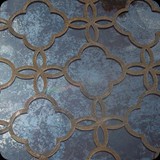 4 Detail; Lusterstone Trellis Motif on Mirror with Antique Patina