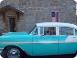 Heather's beloved Grandfather, Reginald Sears, made frequent trips to visit and check on her progress in his 1956 Chevy Bel Air...