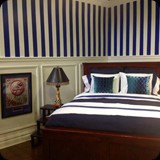 22  Hand-painted Stripes for a Boys New York Yankee Themed Bedroom