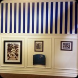 24  Hand-painted Stripes for a Boys New York Yankee Themed Bedroom